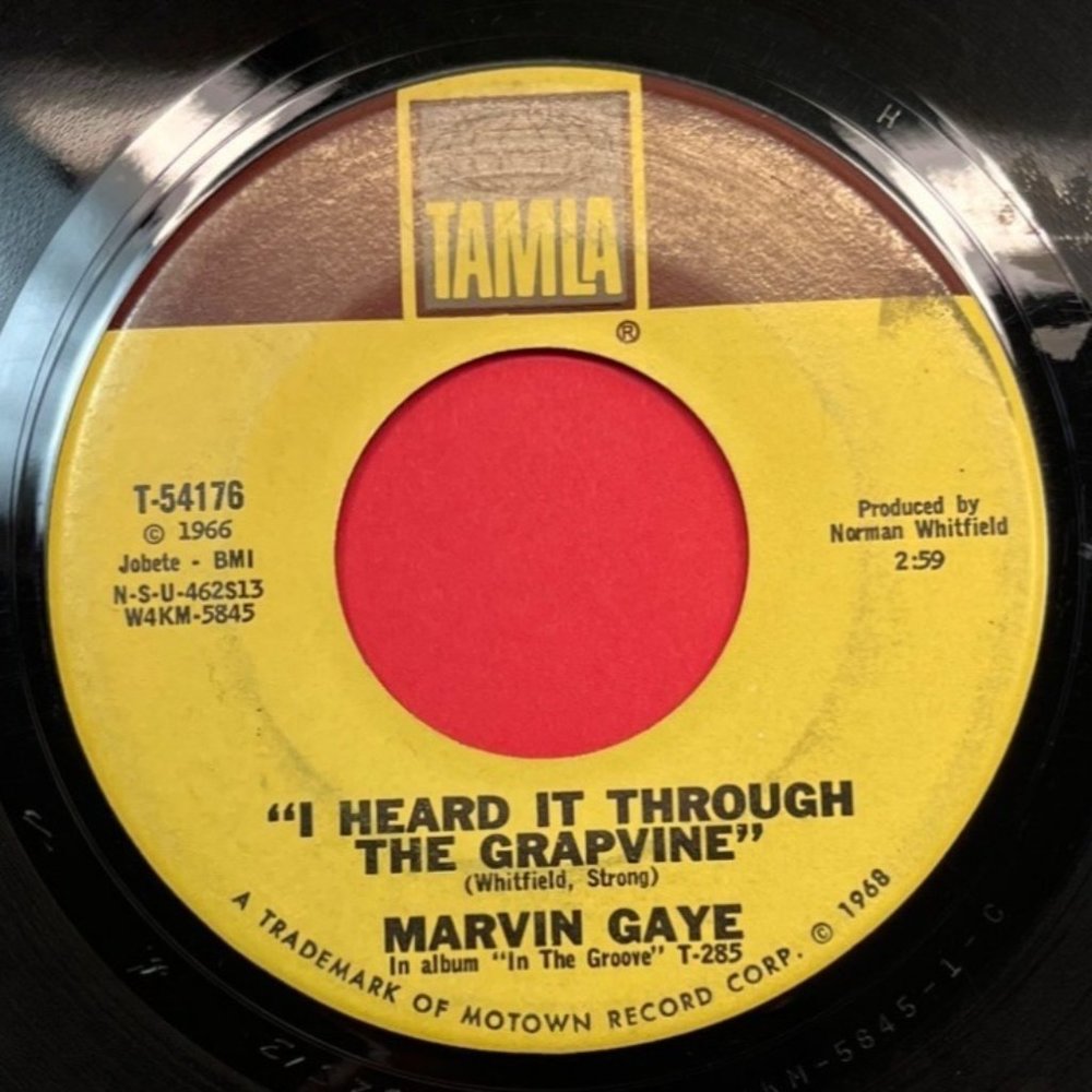 Marvin Gaye I Heard it Through the Grapevine 45 R&B Soul Tamla 54176